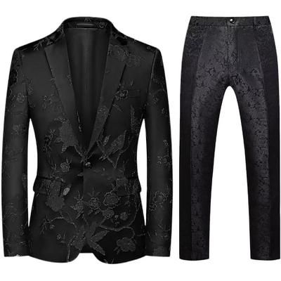 Disco Anni '80 Pantaloni Abiti Completi Blazer Disco Tinta unica Costume Per uomo Mascherata Performance Feste Club Adulti Cappotto Pantaloni