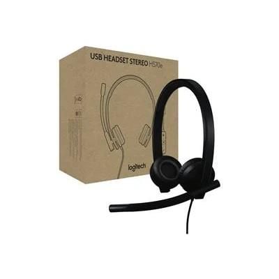 Logitech H570e Wired USB-C Stereo Headset, Certified for Teams