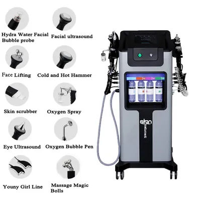 10 in 1 Hydro Dermabrasion Machine Face Lifting Facial Deep Cleaning Aqua Peeling Skin Rejuvenation Skin Care SPA Device