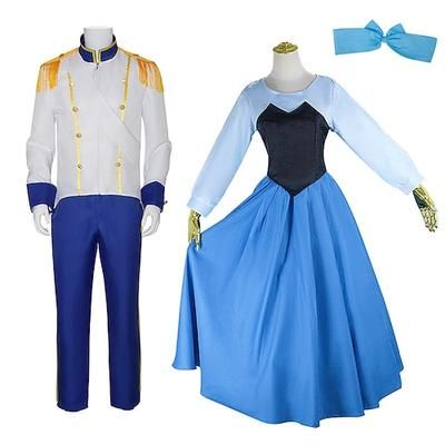 Sirena Ariel Principessa Principe Eric Costume Cosplay Costumi di coppia Costume Cosplay for Coppia Per uomo Per donna Adulti Carnevale Mascherata Settimana del libro Addio al Nubilato