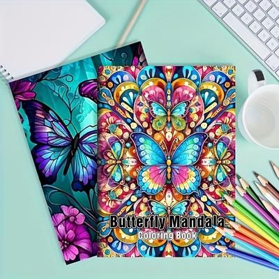 TEMU Mandala Coloring Book For Adults And Teens - Coloring Book, Vibrant , Halloween, Christmas, And Birthday Gifts - Book Style Coloring Pads