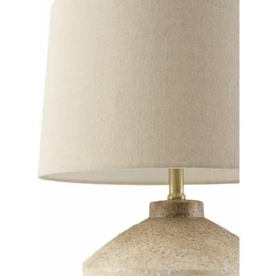 Wattignies 25"H x 16"W x 16"D Traditional Terracotta/Peach/White/Metallic - Brass/Metallic Gold/Translucent/Gold Table Lamp - Boutique Rugs