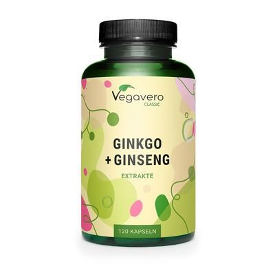 VEGAVERO Ginkgo + Ginseng 120 pz Capsule