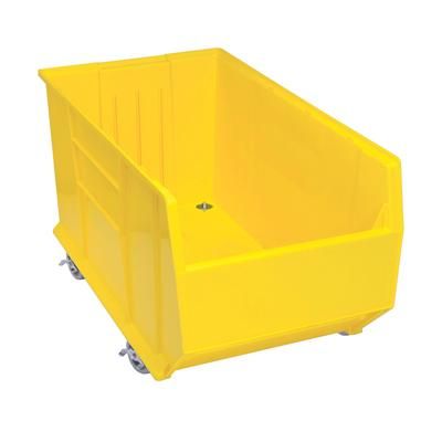 Quantum Food Service QUS996MOB YL Hulk Mobile Stack Shelf Container - 35 7/8" x 19 7/8", Yellow