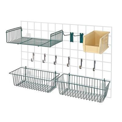Quantum Food Service SG-A2IV Store Grid Accessory Pack w/ Ivory Bin - Green