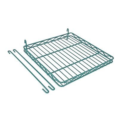 Quantum Food Service SG-S1616P Store Grid Shelf - 16 1/2" x 16 1/2", Green
