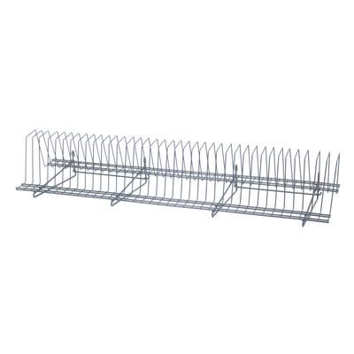 Quantum Food Service SG-TDR461410GY Store Grid Tray Drying Rack - 46 1/2" x 14" x 11 1/4", Gray