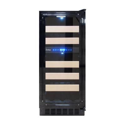 Vinotemp VT-15PR28 14 4/5" 1 Section Commercial Wine Cooler w/ 1 Zone, 28 Bottle Capacity, 115v, Black