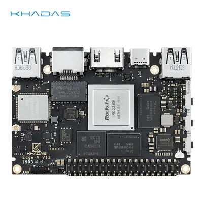 Khadas Edge2 ARM PC Pro/Maker Kit Pro/Edge-V Pro 16+64GB eMMC Single Board Computer Rockchip RK3588S, 6 Tops NPU, support 4K UI
