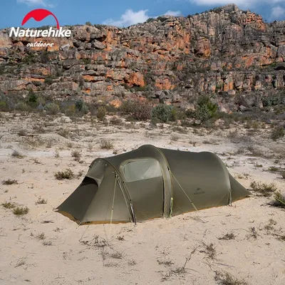 Naturehike Camping Tent Opalus UL 2 3 Person Backpacking Tent Ultralight Tunnel Family Tent Outdoor Travel Trekking Hiking Tents