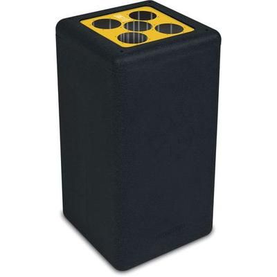 Poubelle Circulaire À Gobelets Brickbin Cups 65l Noir/jaune - Vepabins