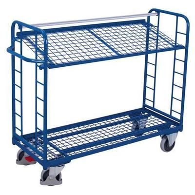 Chariot Avec 2 Étagères Grillagées / Sw-640.223 - Variofit