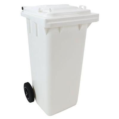 poubelle full color - 120 l - blanc - manutan