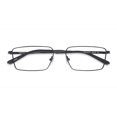 Male s rectangle Black Metal Prescription eyeglasses - Eyebuydirect s ARNETTE Quadra
