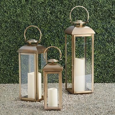 Camden Lantern - Antique Silver, 16" Antique Silver - Frontgate