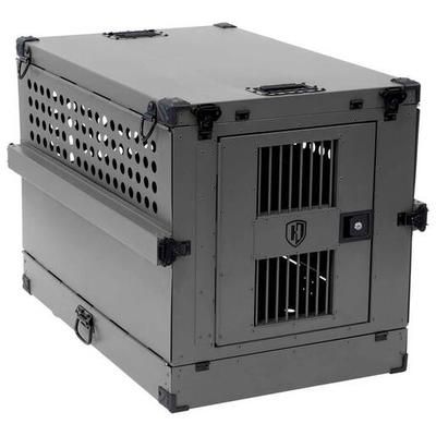 Hercules Aluminum Collapsible Dog Crate - 38in x 28in - Forest Green