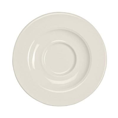 Homer Laughlin HL2868000 5 5/8" Round Seville Saucer - China, Ivory, White