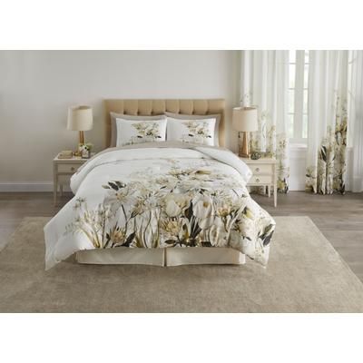 Odette Comforter Set by BrylaneHome in Lime (Size FULL)