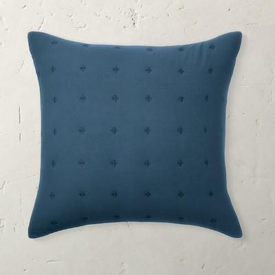 Cotton Embroidered Dream Euro Sham - Blue - Grandin Road