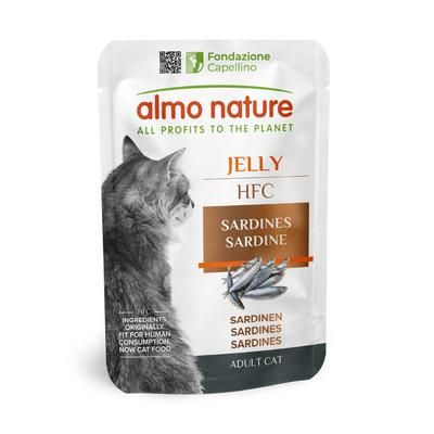 24x55g Sardine Fillet Pouches Almo Nature Jelly Wet Cat Food