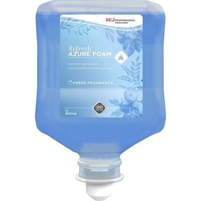 SC Johnson Professional® 296585WHI Refresh Azure Foam Hand Soap, Fresh Apple Scent, 67.6 fl oz (2 L), Dirt Remover, Kill Germs, Hand, Daycare, Off SJN