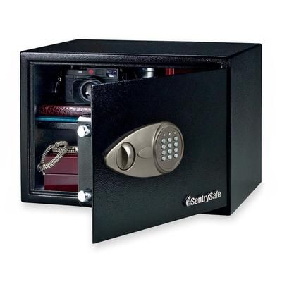 Sentry X125 Electronic Safe w/Lock/Key, 17 x 15 1/2 x 12-1/8 SENX125