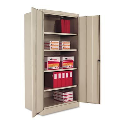 Tennsco 1480PY 72" High Standard Cabinet, 36w x 24d x 72h, Putty TNN1480PY