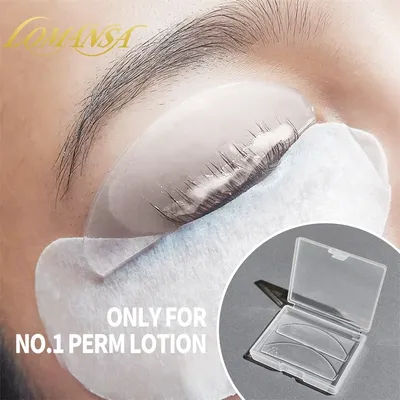 Lomansa Korea 1 Pair Reusable Silicone Eyelash Perm Lashes Rod Shield Lash Softening Pads Eyelash Curler Makeup Lash Lift Tools