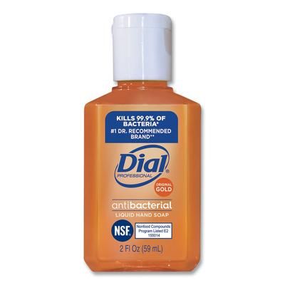 Dial Professional 32966 Gold Antibacterial Liquid Hand Soap, Floral, 2 oz, 144/Carton - Case of 144 DIA32966