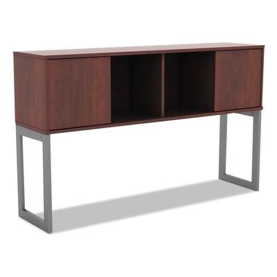 Alera LSHH60MC Open Office Desk Series Hutch, 59w x 15d x 36.38h, Medium Cherry ALELSHH60MC