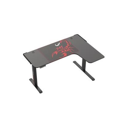 Eureka Ergonomic(R) L-Shaped Standing Desk, Right Desk, 60" x 43.69" x 29.88" to 48.38", Black (EKA01875)