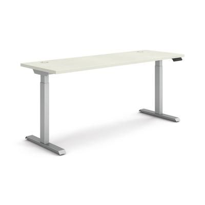 Hon HAT2SMSV2270 Coordinate Height Adjustable Desk Bundle 2-Stage, 70" x 22" x 27.75" to 47", Silver Mesh/Silver HONHAT2SMSV2270