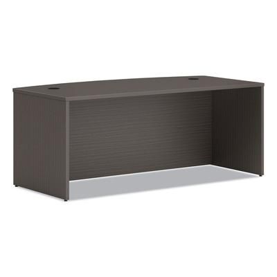 Hon LDS7236BLS1 Desk Shell, Bowfront, 72"x36"/30"x29" , Slate Teak HONLDS7236BLS1