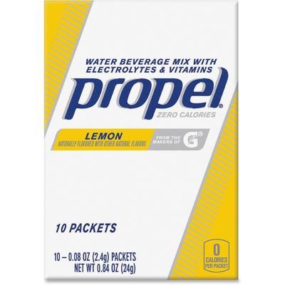 Propel 01090 Powder Packs, .08oz., 10Pks, 12BX/CT, Lemon/YW - Case of 120