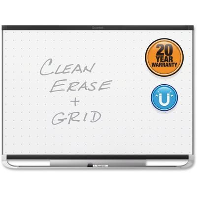Quartet® TEM547B Prestige 2 Magnetic Total Erase Whiteboard, 72 x 48, Black Frame