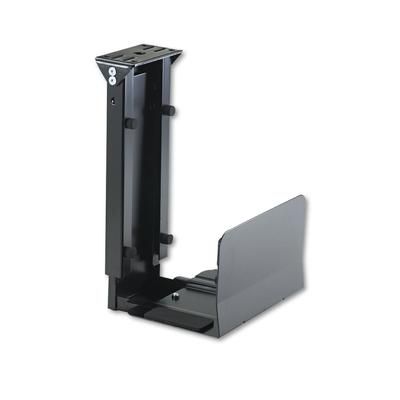 Safco 2176 Ergo-Comfort Fixed-Mount Under Desk CPU Holder, 7w x 9.5d x 14h, Black SAF2176