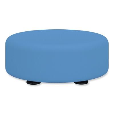 Safco Learn 15" Round Vinyl Floor Seat, 15" dia x 5.75"h, Baby Blue (SAF8121BUV)
