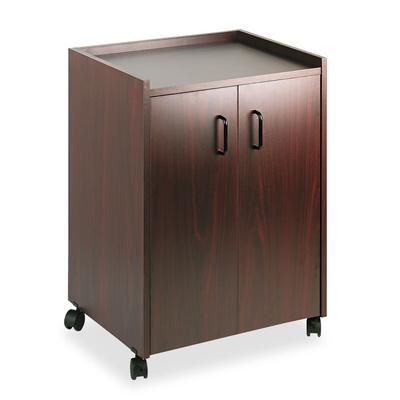 Safco Mobile Refreshment Center, One-Shelf, 23w x 18d x 31h, Mahogany (SAF8953MH)
