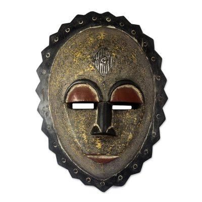 Nigerian wood mask, 'Foreigner'