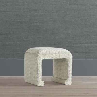 Reba Accent Stool - Silver Sunbrella Archer Performance - Frontgate