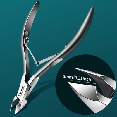 TEMU Ultra- Steel Cuticle Nippers - Precision 3/4 Pliers For Manicure & Pedicure,