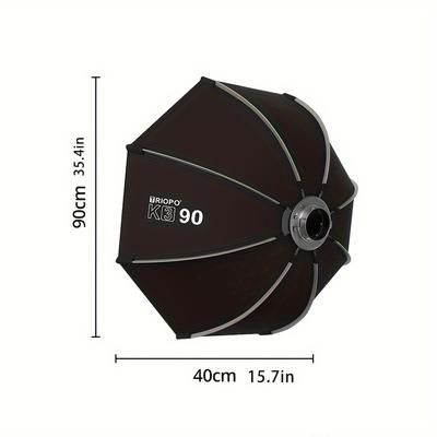 TEMU Triopo K3 90cm Quick-setup Octagon Softbox Bowens Mount For Godox Aputure Sokani Video Light