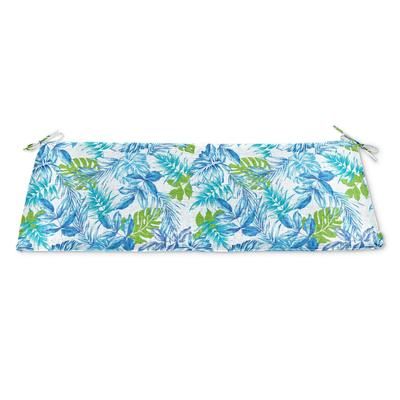 BH Outdoor Performance Bench Cushion by BrylaneHome in Blue Fern Patio Furniture Padding