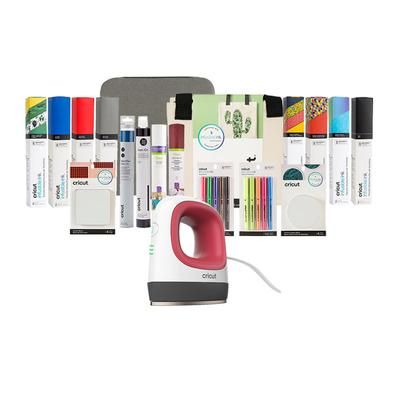Cricut EasyPress Mini | Raspberry + Essentials Iron-On Bundle