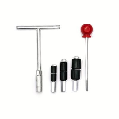 TEMU Professional Stainless Steel Water Stopper Set - Pipe Plug Tool Kit With T-handle, Screw, Expansion Heads For Quick Plumbing Repair And Home Improvement, Manual Metal