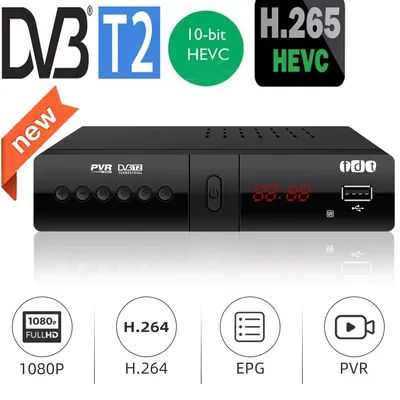 Newest H265 DVB-T2 Digital Receiver Supports Dolby AC3 FTA H.265/ HEVC 10Bit H264 Dvb T2 For Netherlands Czech France Italy Etc
