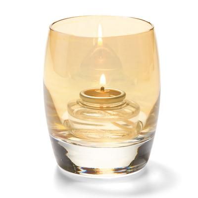 Hollowick 6404G Contour Votive Holder for HD8, HD12, & HD15, Gold Lustre