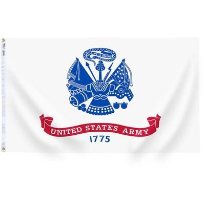 Annin Flags US Army Nylon Flag White/Blue/Red 3ft x 5ft 439035R