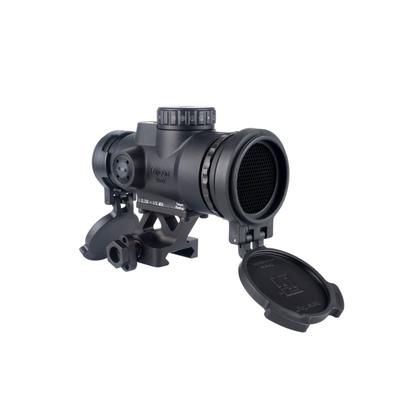 Trijicon MRO HD Patrol Adjustable LED 68 MOA Reticle w/ 2.0 MOA Red Dot Sight 1/3 Co-Witness Quick Release Mount with Q-LOC Technology AC32071 Black