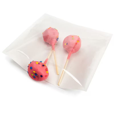 White Bakery Bag w/ Clear Front 7 7/8" x 7 7/8" 100 Pack CKHS77W